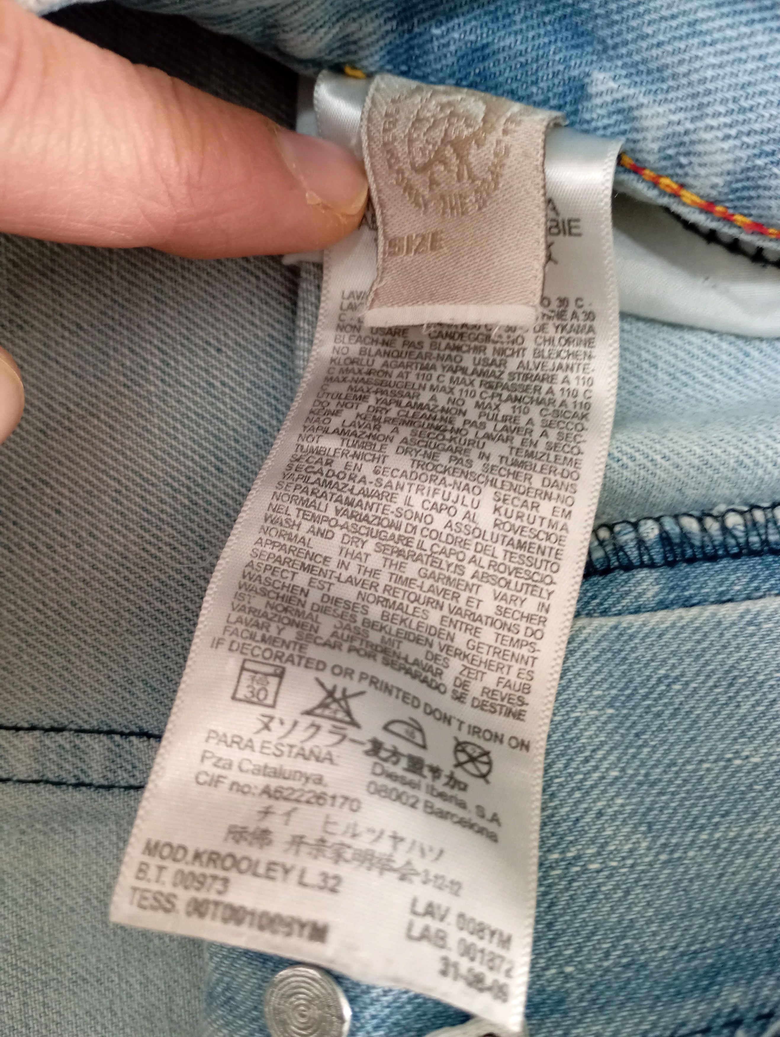 Diesel × Vintage Diesel Distressed Faded Vintage Denim Jean Pants Size US 34 / EU 50 - 8 Thumbnail