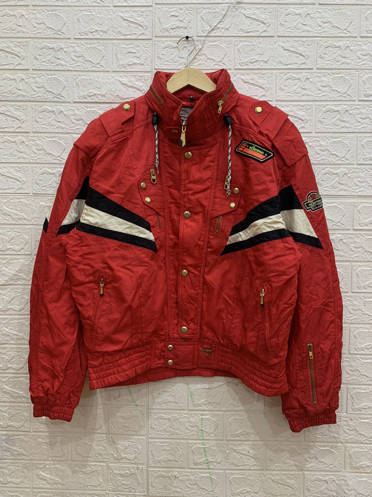 Vintage Ellesse x Goldwin multi pocket boxy fit ski jacket