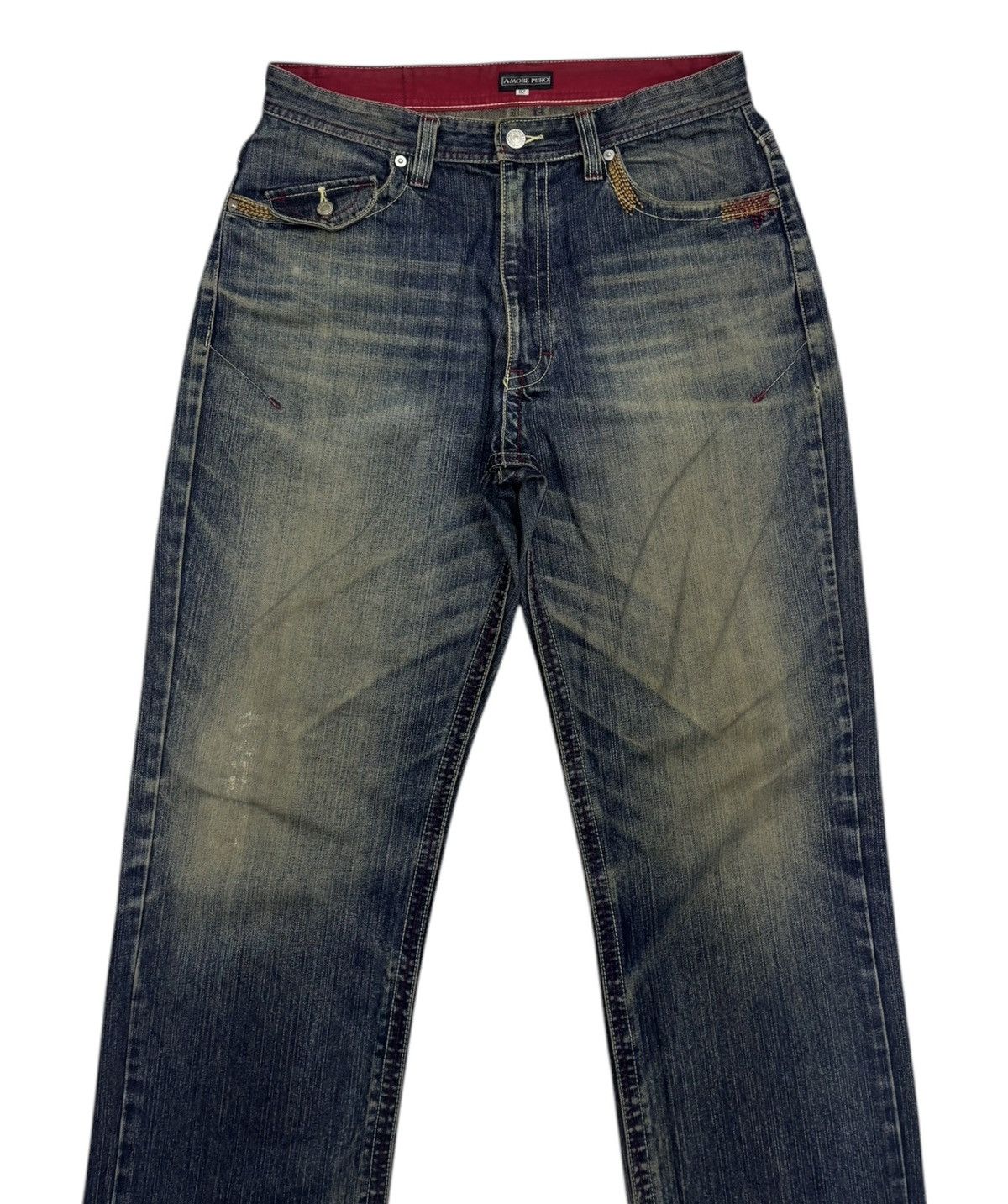 Japanese Brand × Undercover DISTRESSED DENIM RUSTY BAGGY AMORE PURO UNDERCOVER STYE JEAN Size US 32 / EU 48 - 5 Thumbnail