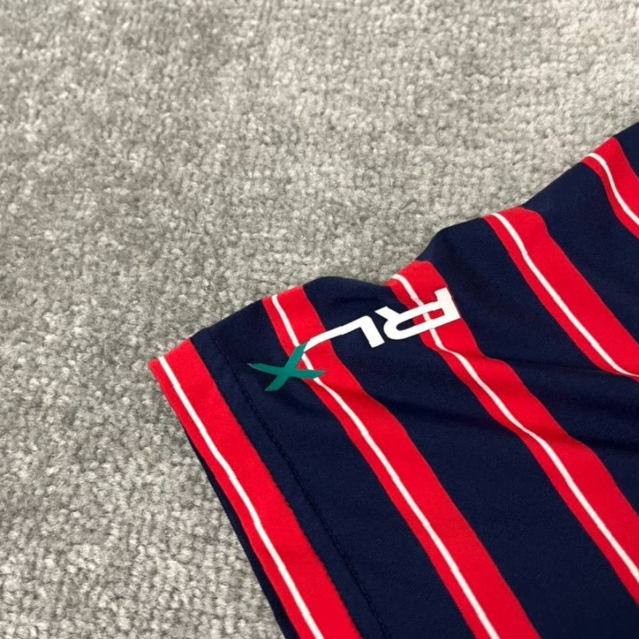 RLX Ralph Lauren RLX Ralph Lauren Polo Shirt Mens Large 2016 Ryder Cup Hazeltine USA Golf Sport Multicolor Short Sleeve Size US L / EU 52-54 / 3 - 4 Thumbnail