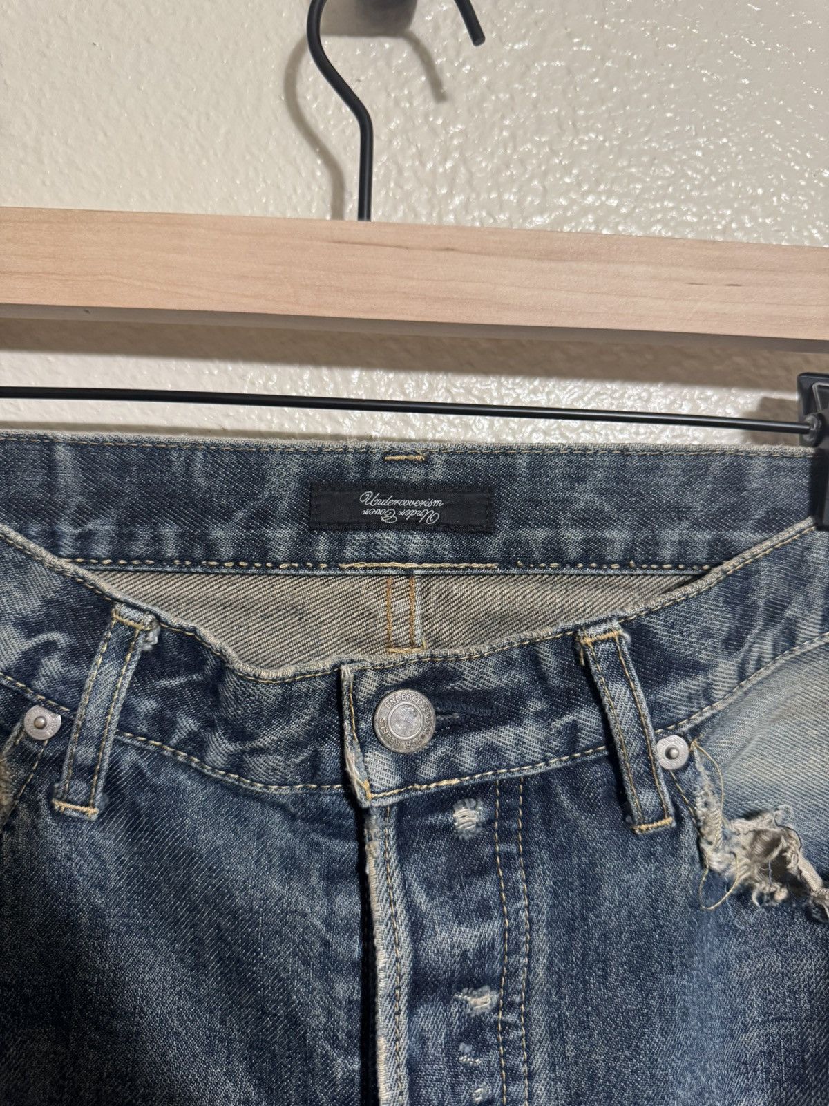 Undercover Undercover SS10 68 Blue Yarn Denim Size US 31 - 4 Thumbnail