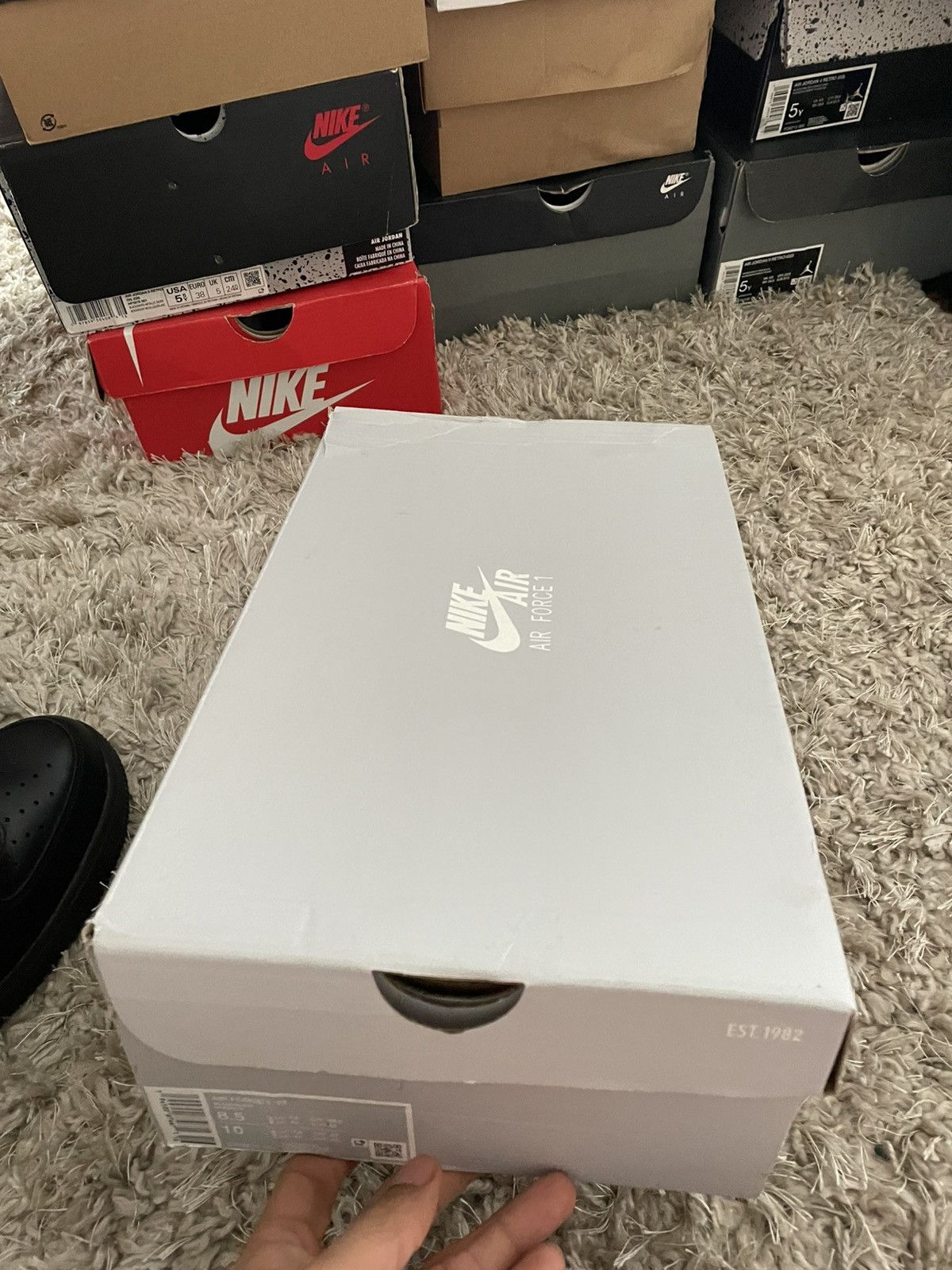 Nike Nike Air Force 1 Black Size US 8.5 / EU 41-42 - 10 Thumbnail