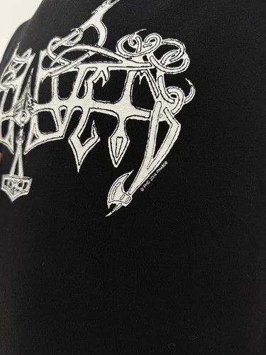 Vintage Vintage 2000s Enslaved 2004 T-Shirt Tee Band Norwegian Metal Size US XL / EU 56 / 4 - 6 Thumbnail