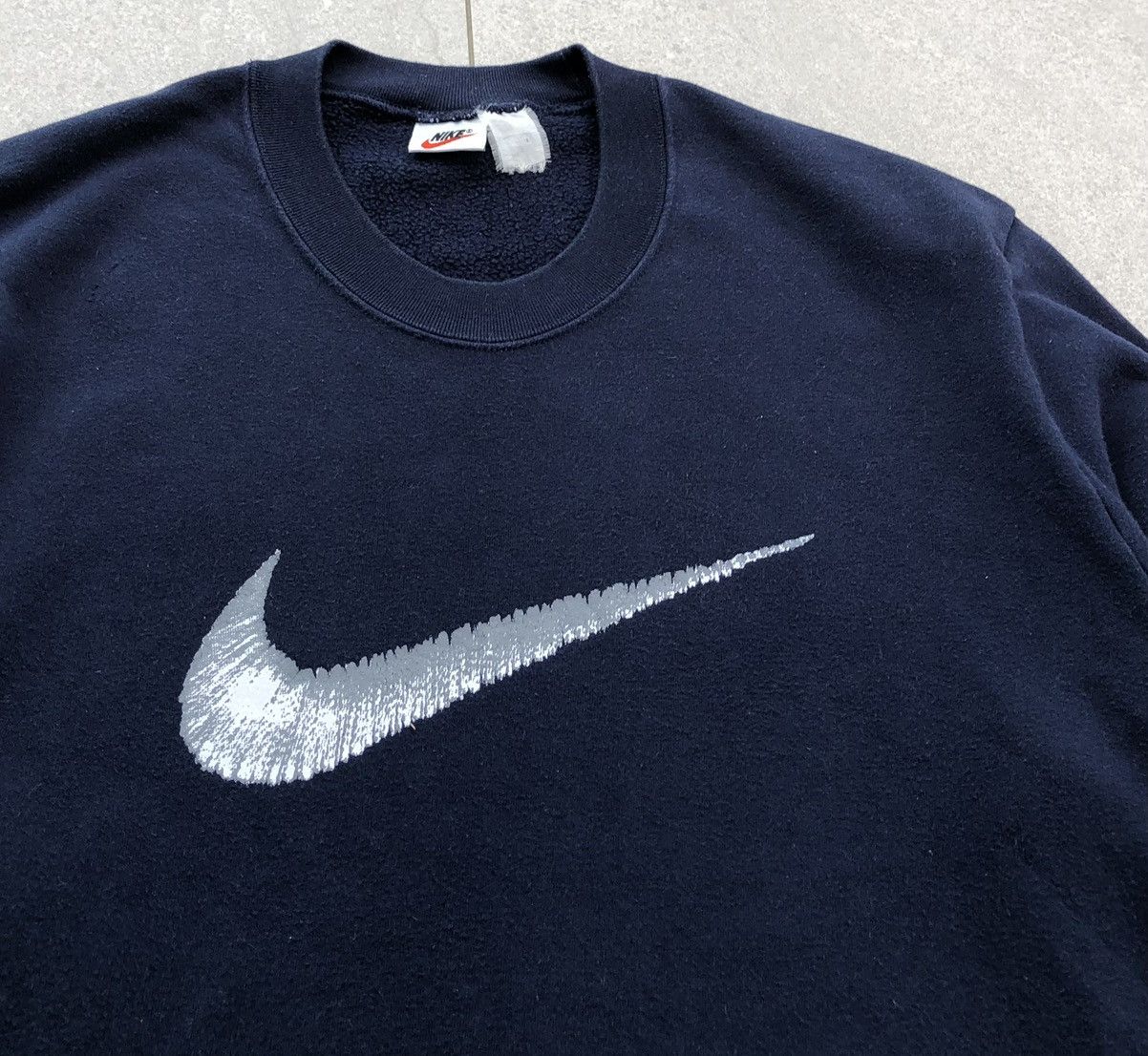 Nike Vintage 90s Big Swoosh Logo Sweatshirt Size US M / EU 48-50 / 2 - 3 Thumbnail