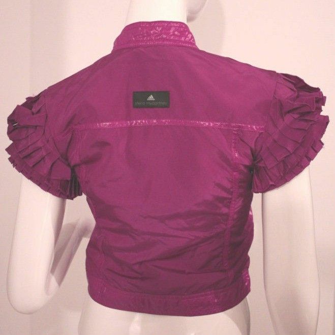 Adidas × Stella McCartney aadidas stella mccartney violet cropped ruffle windbreaker Size S / US 4 / IT 40 - 5 Thumbnail