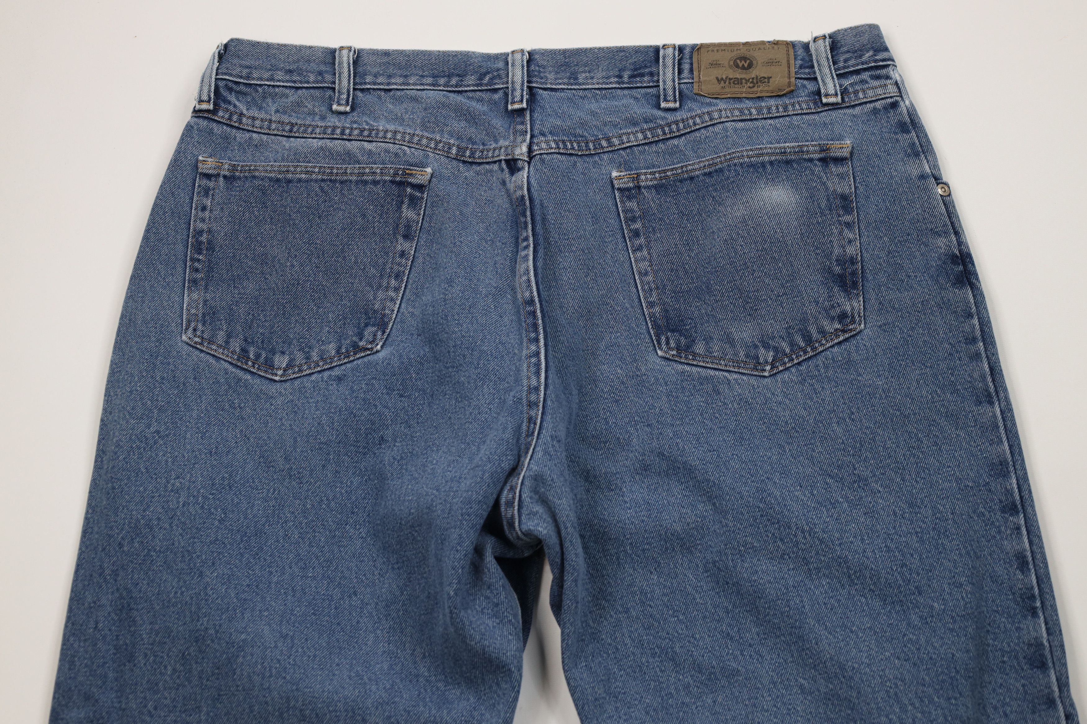 Wrangler Vintage Y2K Wrangler Wide Leg Denim Jeans Blue Cotton Size US 40 / EU 56 - 10 Thumbnail