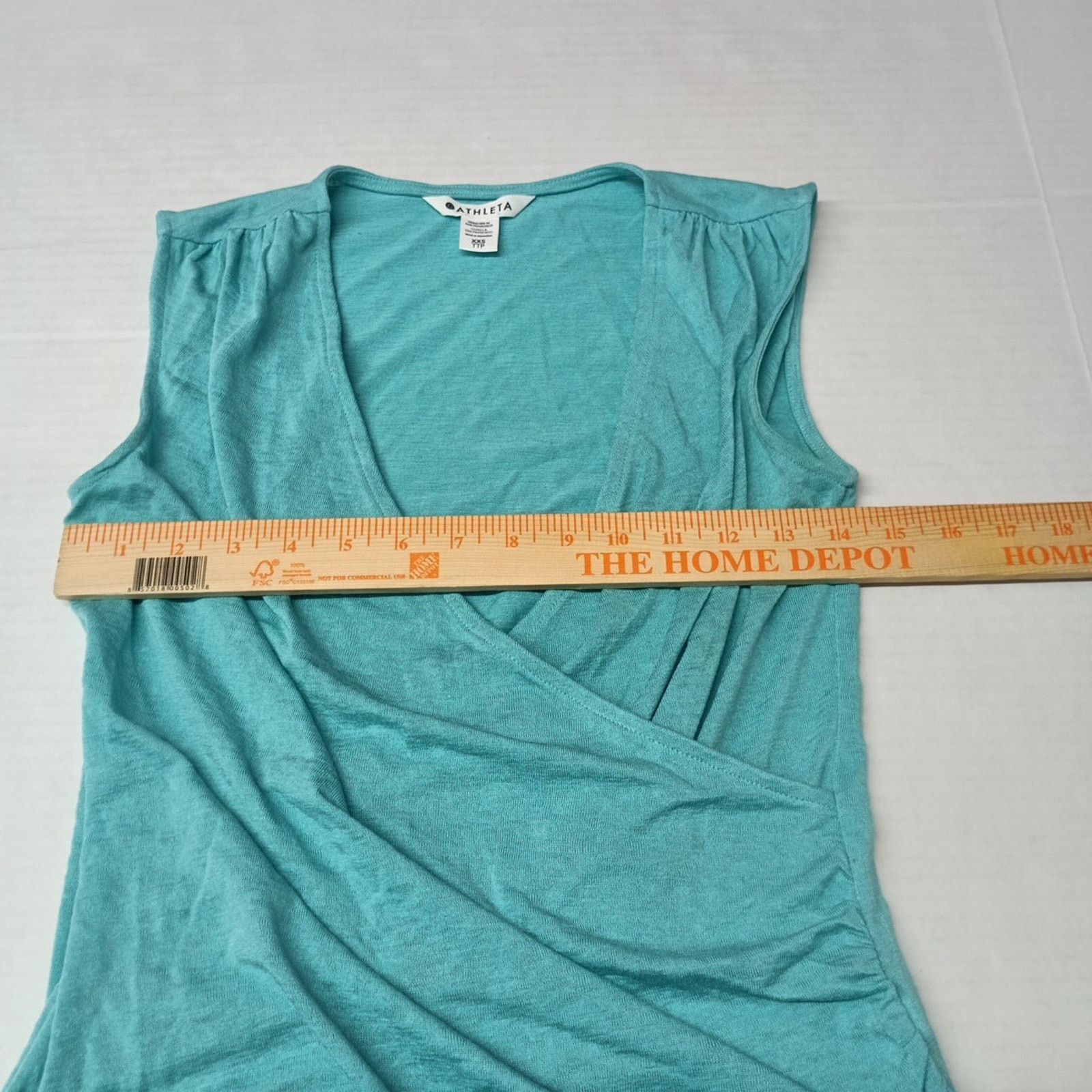 Athleta Athleta Women's Breezy Wrap Tank Size XXS Turquoise Blue Size XXS / US 00 / IT 34 - 4 Thumbnail