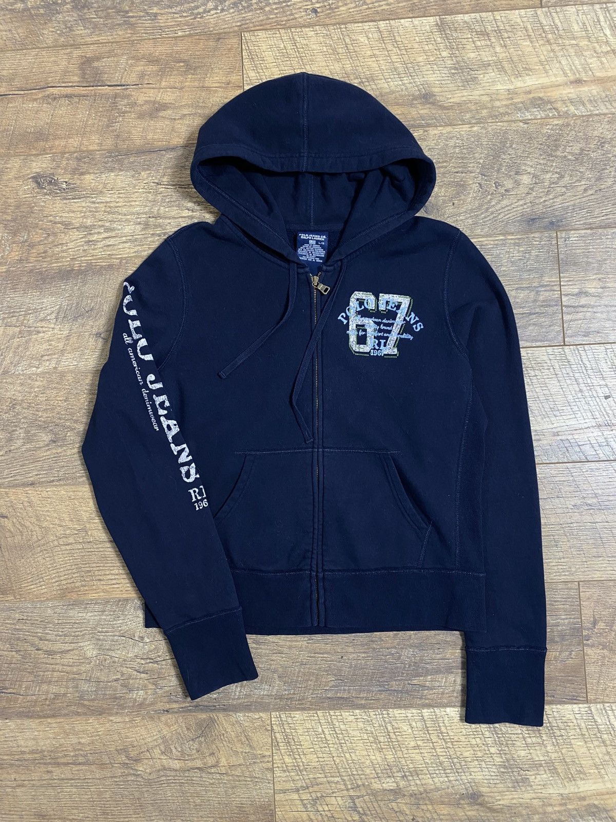 Polo Ralph Lauren Vintage Polo Jeans Co. Ralph Lauren Y2K Zip Up Hoodie L Size L / US 10 / IT 46 - 1 Thumbnail