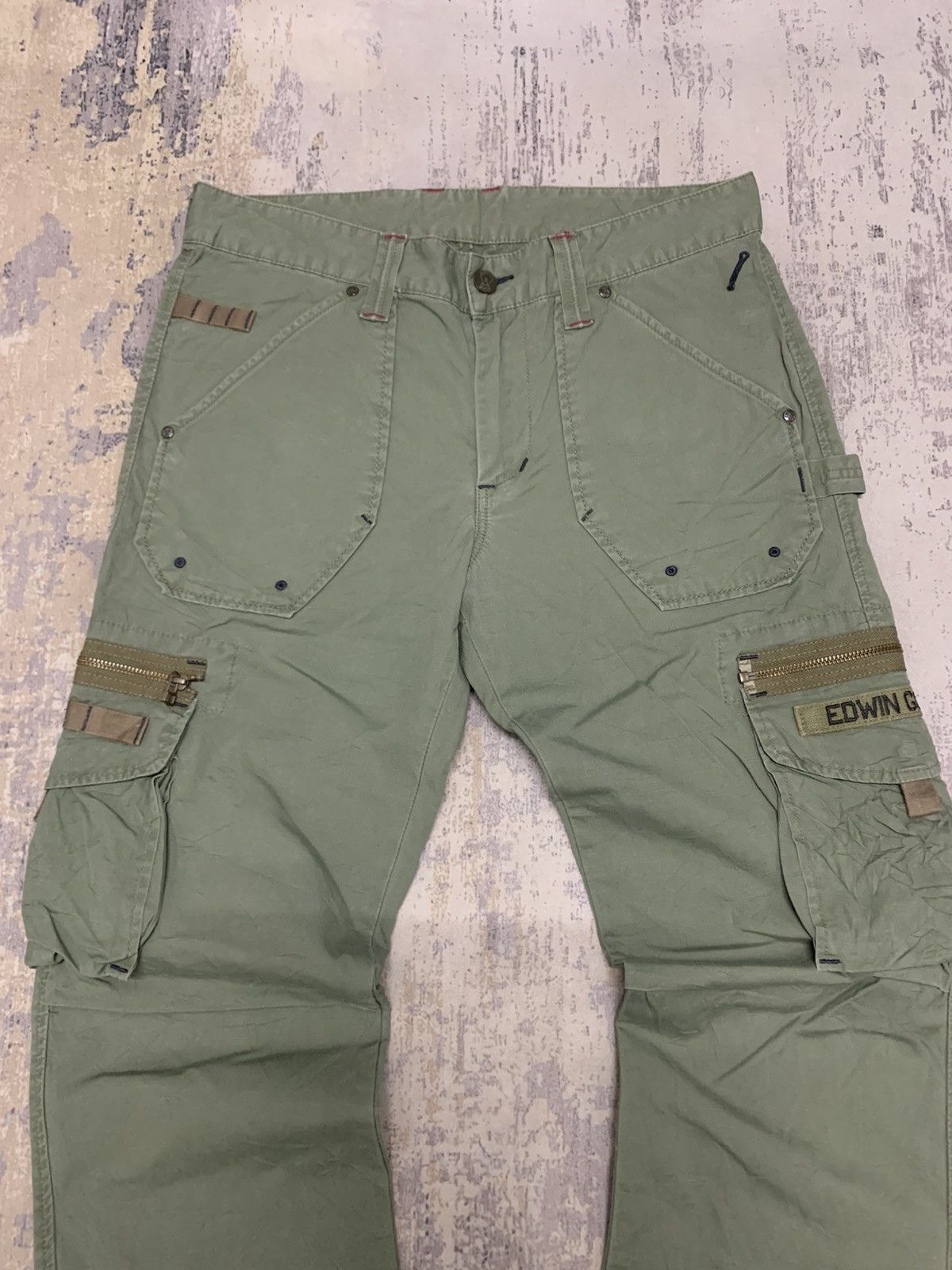 Japanese Brand EDWIN Golf Multipocket OG Cargo Pant Size US 32 / EU 48 - 2 Thumbnail