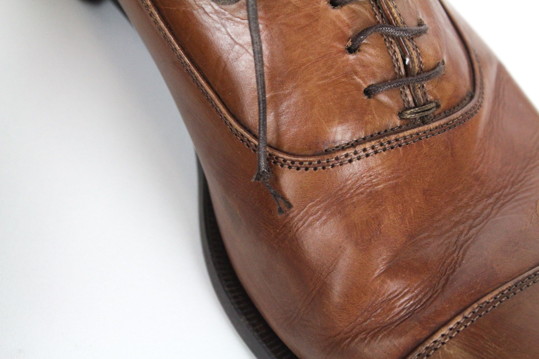 Suitsupply EU44.5 Mid Brown Leather Laced Low-Top 72821 Size US 11.5 / EU 44-45 - 16 Thumbnail
