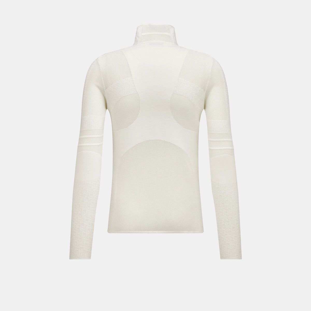 Dior o1bcso1str0225 Oblique Technical Sweater in White Size US M / EU 48-50 / 2 - 2 Thumbnail