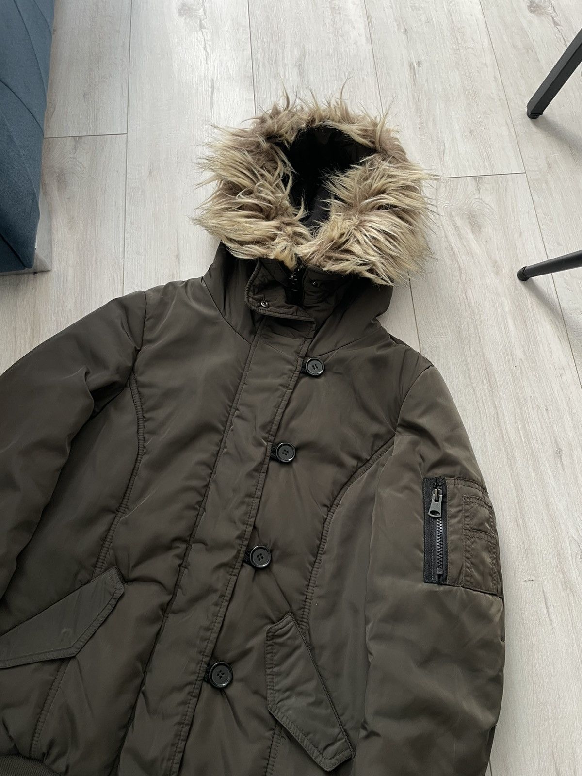 Vintage Vintage Y2K Fur Bomber Avant Garde 00’s Size M / US 6-8 / IT 42-44 - 3 Thumbnail