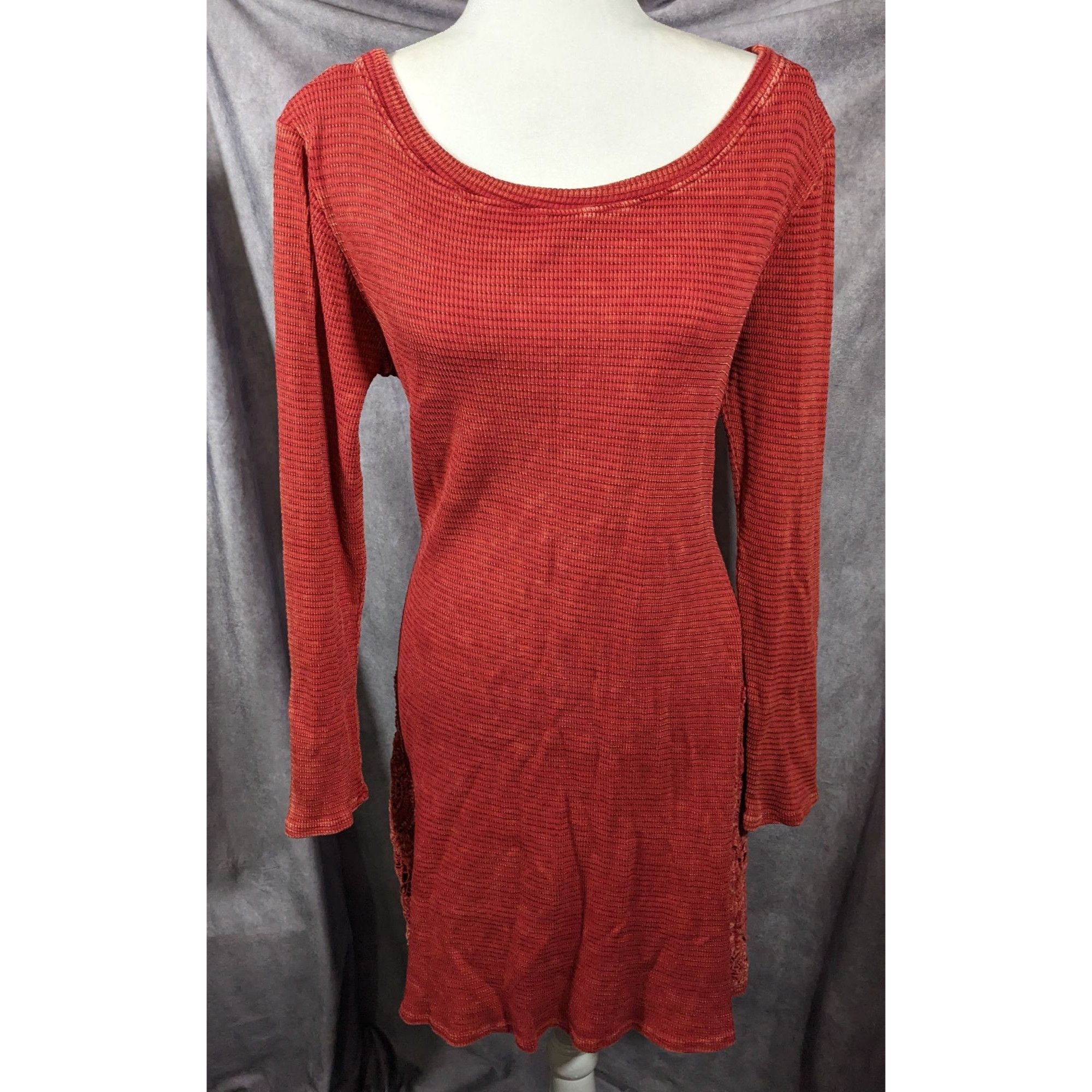 ABLE Able Bohemian Textured Knit Thermal Dress With Embroidered F Size L / US 10 / IT 46 - 7 Thumbnail