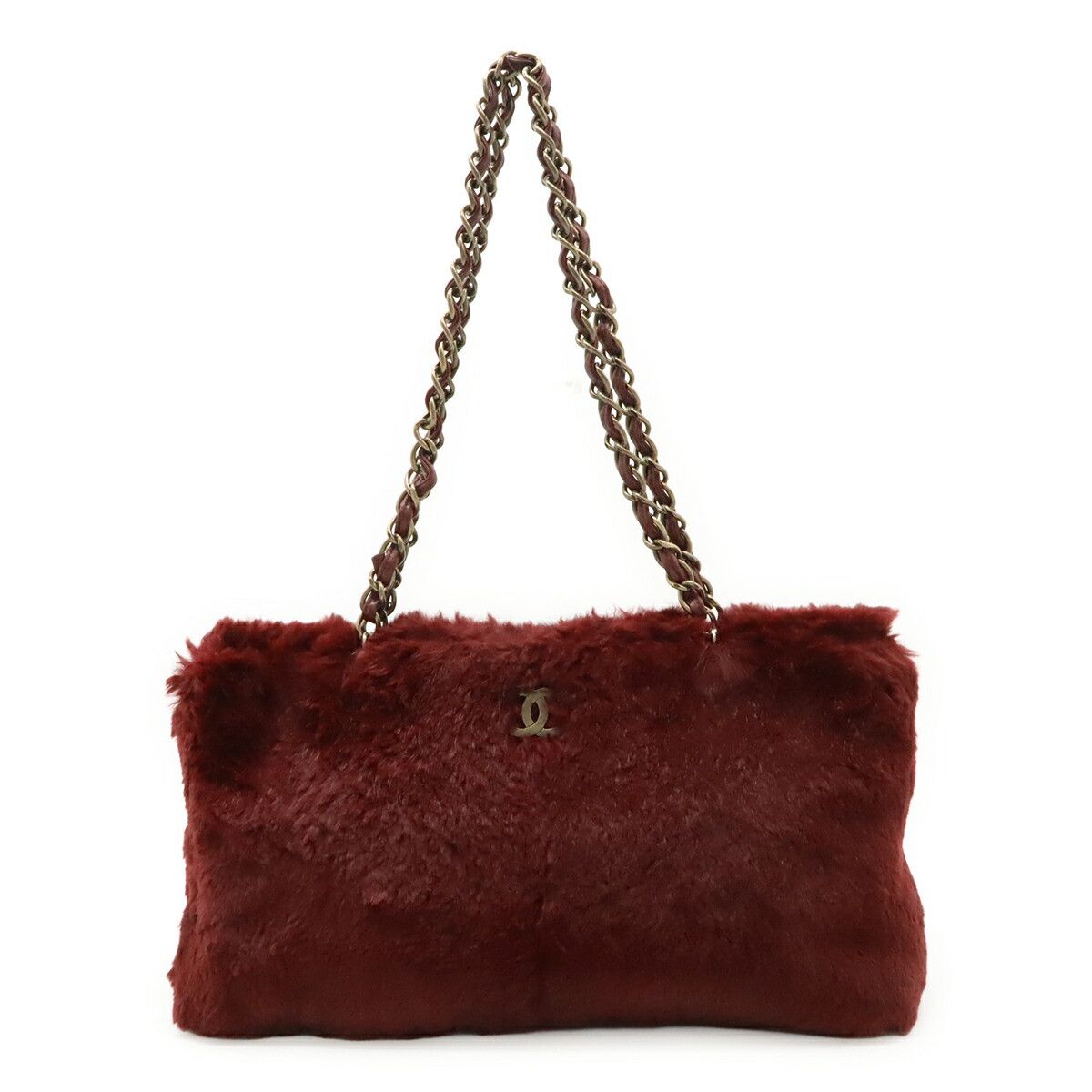 Chanel Chanel Chanel Rabbit Fur Shoulder Bag Natural Material Shoulder Bag DUTY FREE for USA Size ONE SIZE - 1 Thumbnail