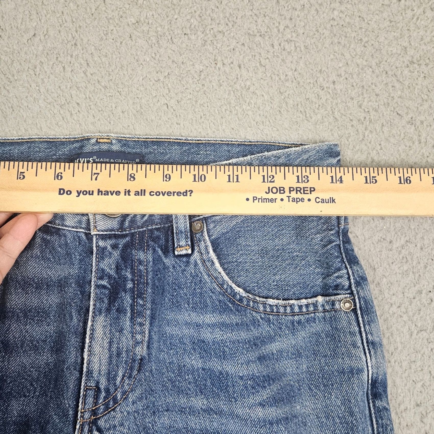 Levi's Levi's Made & Crafted Light-wash THE CRUSH TAPER Stone Distressed Jeans Sz 24 Size 42" / US 20 - 7 Thumbnail