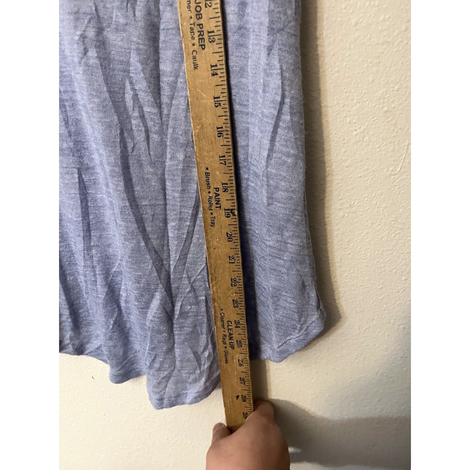Juicy Couture VINTAGE Juicy Couture Kohls Heather Dusty Blue Cold Shoulder Beaded Neck Knit Hi Lo Med Shirt Womens Size M / US 6-8 / IT 42-44 - 5 Thumbnail