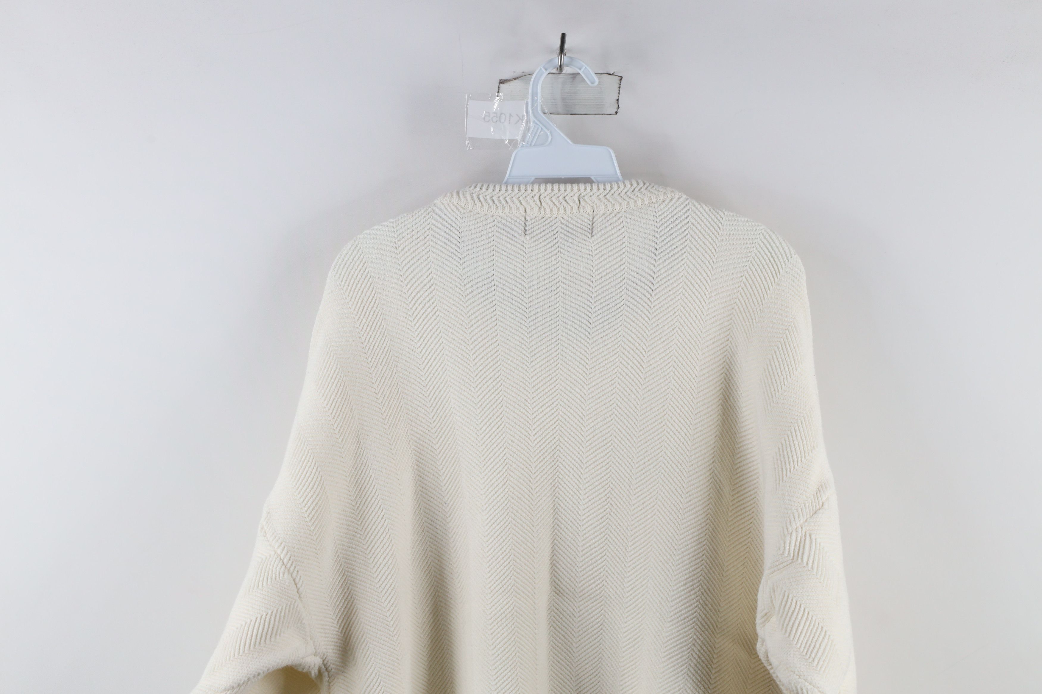 Ralph Lauren × Vintage Vintage 90s Chaps Ralph Lauren Herringbone Sweater White Size US XL / EU 56 / 4 - 8 Thumbnail