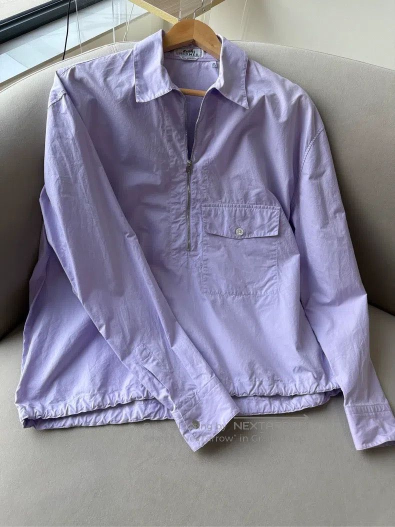Hermes Hermes size 39 Casual shirt, lavender Size M / US 6-8 / IT 42-44 - 1 Thumbnail