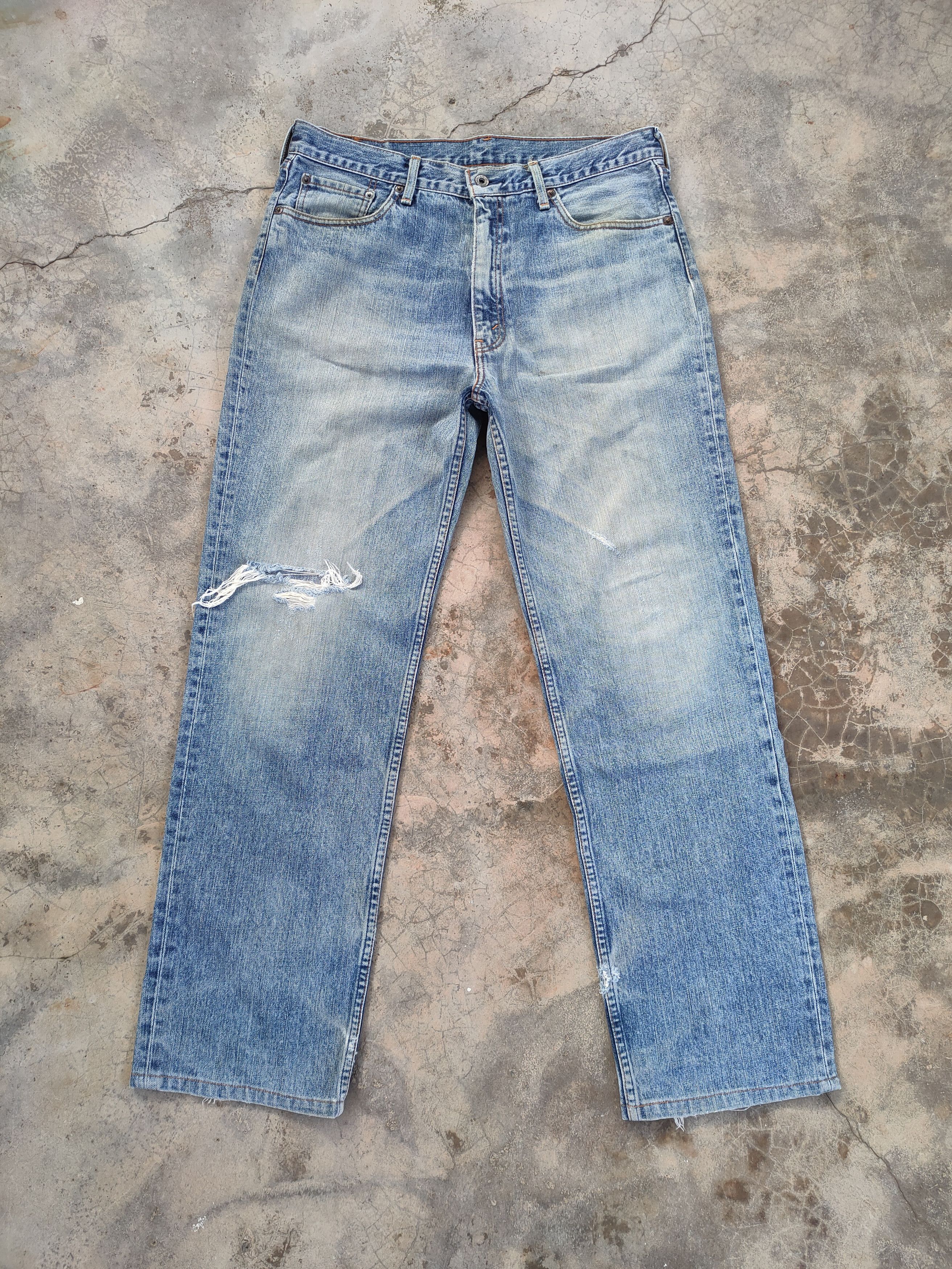 Levi's Vintage Clothing LEVI'S VINTAGE 502 DISTRESSED JEAN DENIM PANTS Size US 36 / EU 52 - 2 Thumbnail