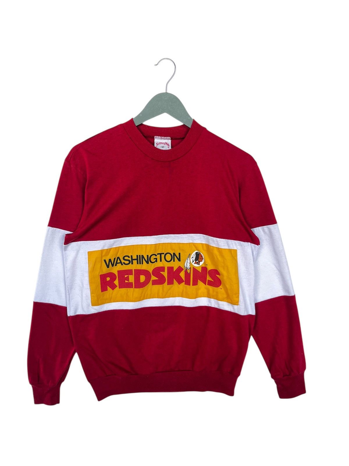 NFL Vintage Washington Redskins Raglan Sweatshirt Size US M / EU 48-50 / 2 - 1 Thumbnail