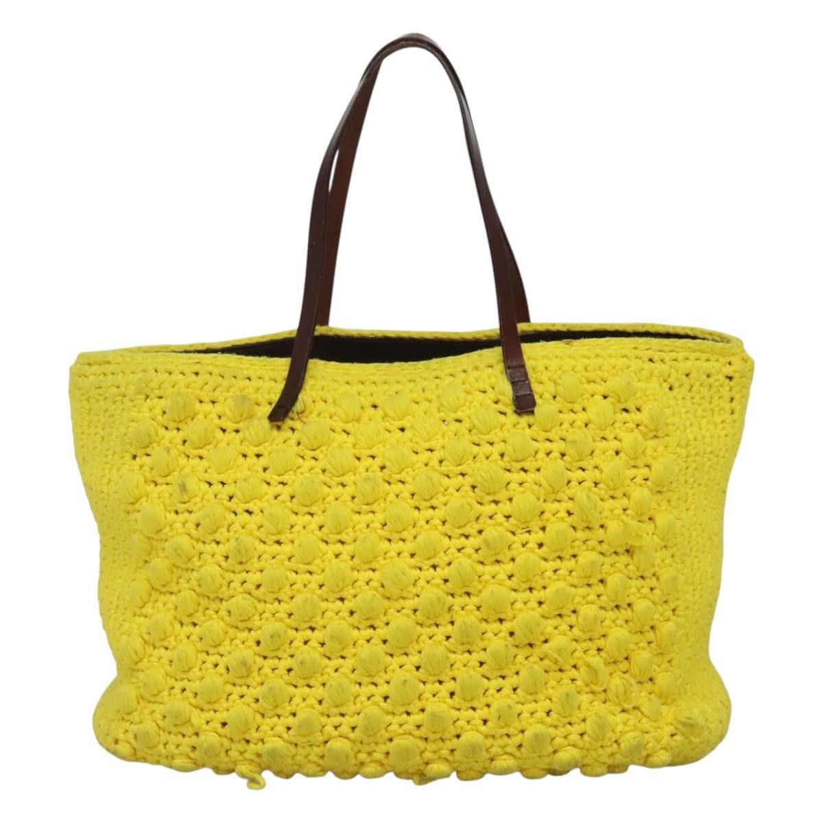 Fendi FENDI Shoulder Bag Wool Yellow Size ONE SIZE - 3 Thumbnail