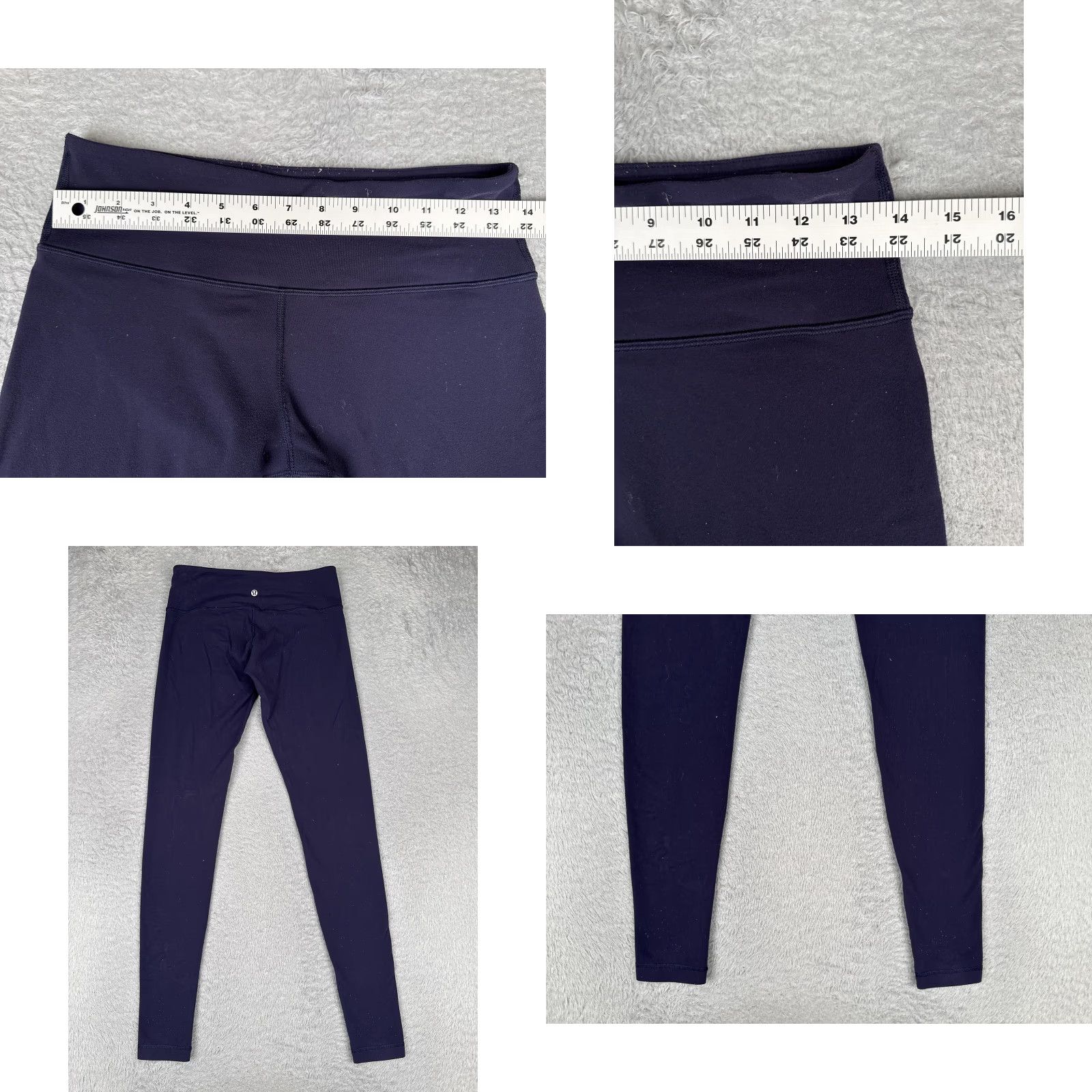 Lululemon Lululemon Wunder Under Pants Womens 8 Blue 31" Yoga Gym Athletic Workout READ Size 30" / US 8 / IT 44 - 8 Thumbnail