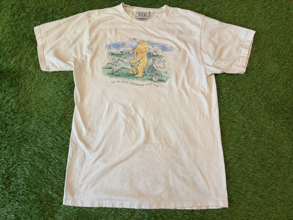 Disney Vintage Winnie The Pooh Disney Cartoon Piglet Shirt USA 90s Size US L / EU 52-54 / 3 - 1 Thumbnail