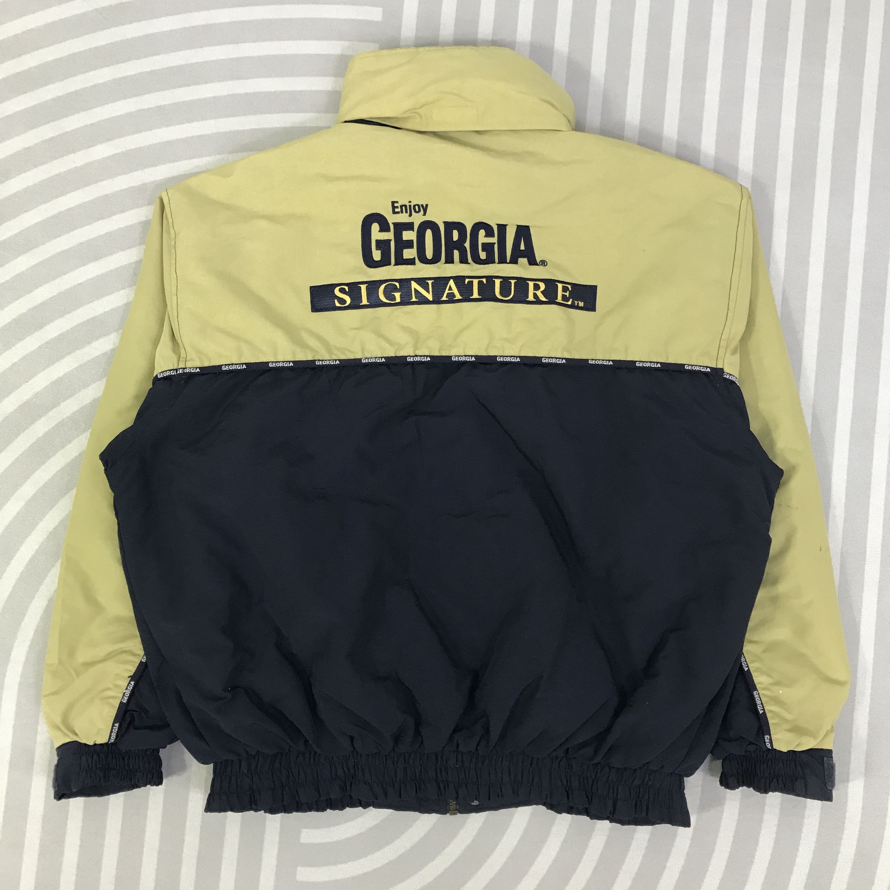 Japanese Brand Vintage Enjoy Georgia Signature Jacket K92B18 Size US L / EU 52-54 / 3 - 1 Thumbnail