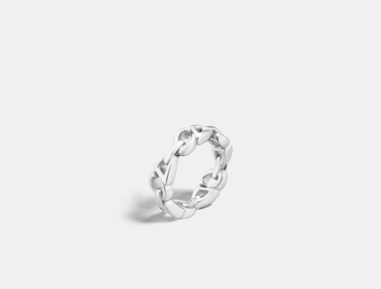 Dior o1w1db11025 R3470H Size : OS / Chain Link Ring in Silver Size ONE SIZE - 1 Thumbnail