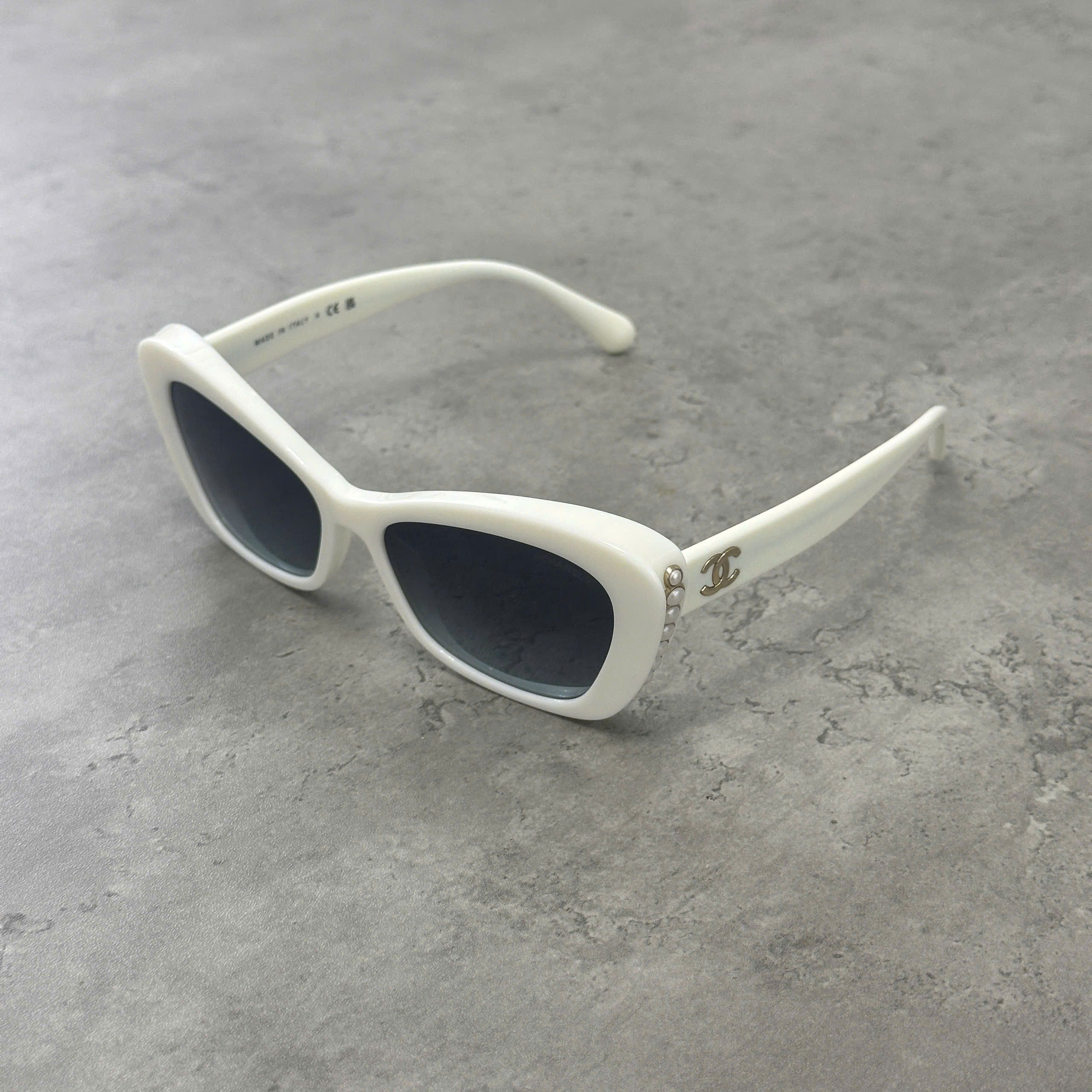 Chanel CHANEL 0CH5481H 1255S6 Square Sunglasses WHITE Size ONE SIZE - 1 Thumbnail