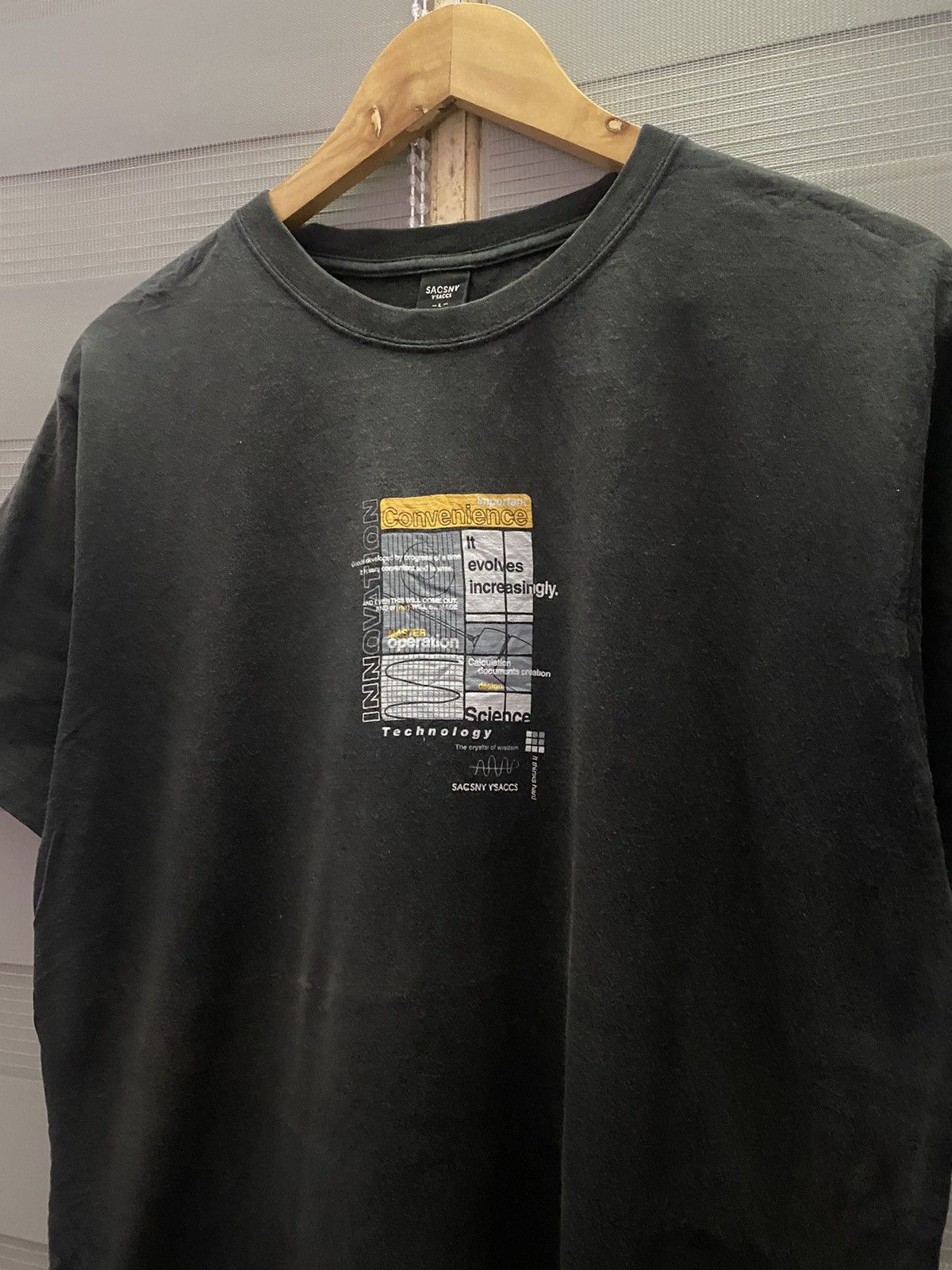 Yohji Yamamoto Vintage SACSNY Y'SACCS Yohji Yamamoto Tee Size US L / EU 52-54 / 3 - 2 Thumbnail