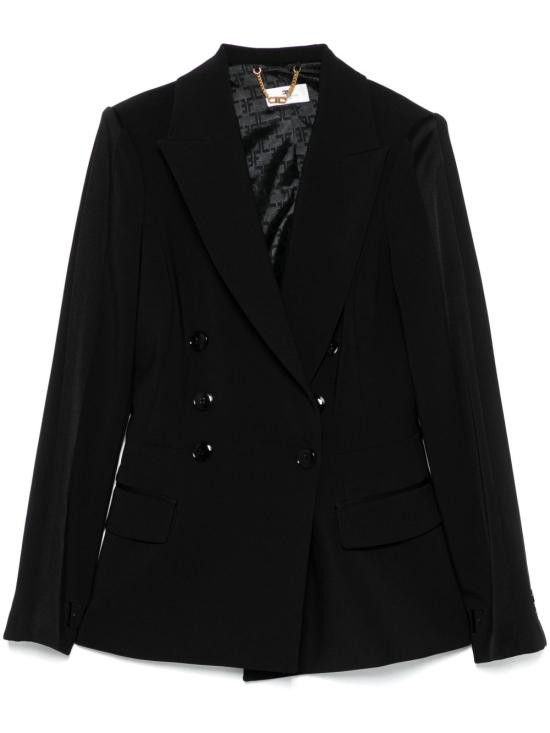 Elisabetta Franchi ELISABETTA FRANCHI Women Jackets GI14353E2 110 Black Size M / US 6-8 / IT 42-44 - 1 Thumbnail