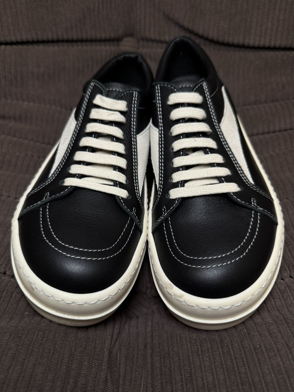 Rick Owens Rick Ownes Leather Strobe Sneakers Size US 5 / IT 35 - 2 Thumbnail