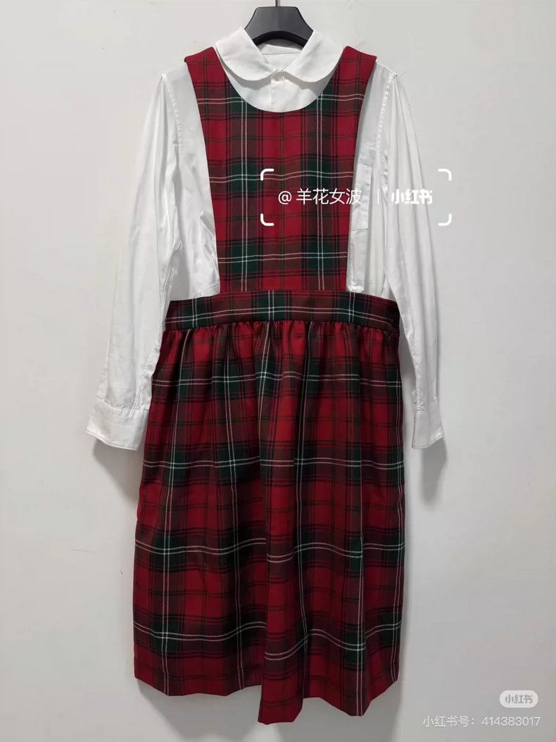 Comme des Garcons Comme Des Garcons Vintage college classic wool plaid dress Size S / US 4 / IT 40 - 3 Thumbnail