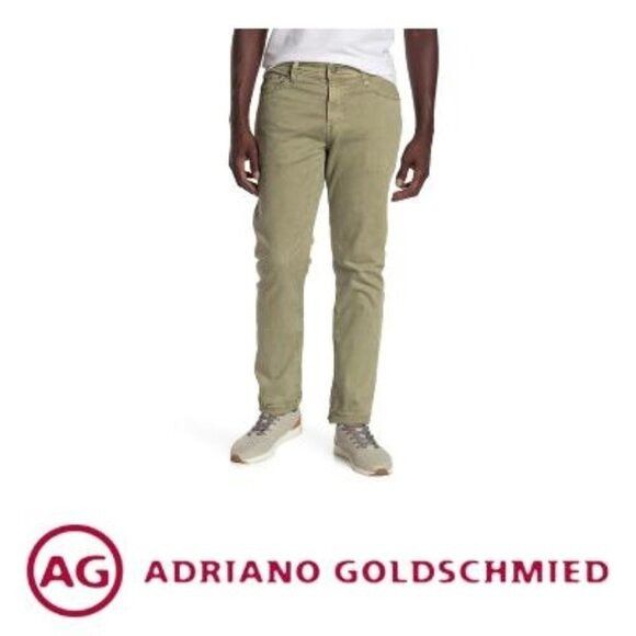 AG Adriano Goldschmied AG Adriano Goldschmied Mens Green Everett SUD Slim Straight Size US 30 / EU 46 - 11 Thumbnail