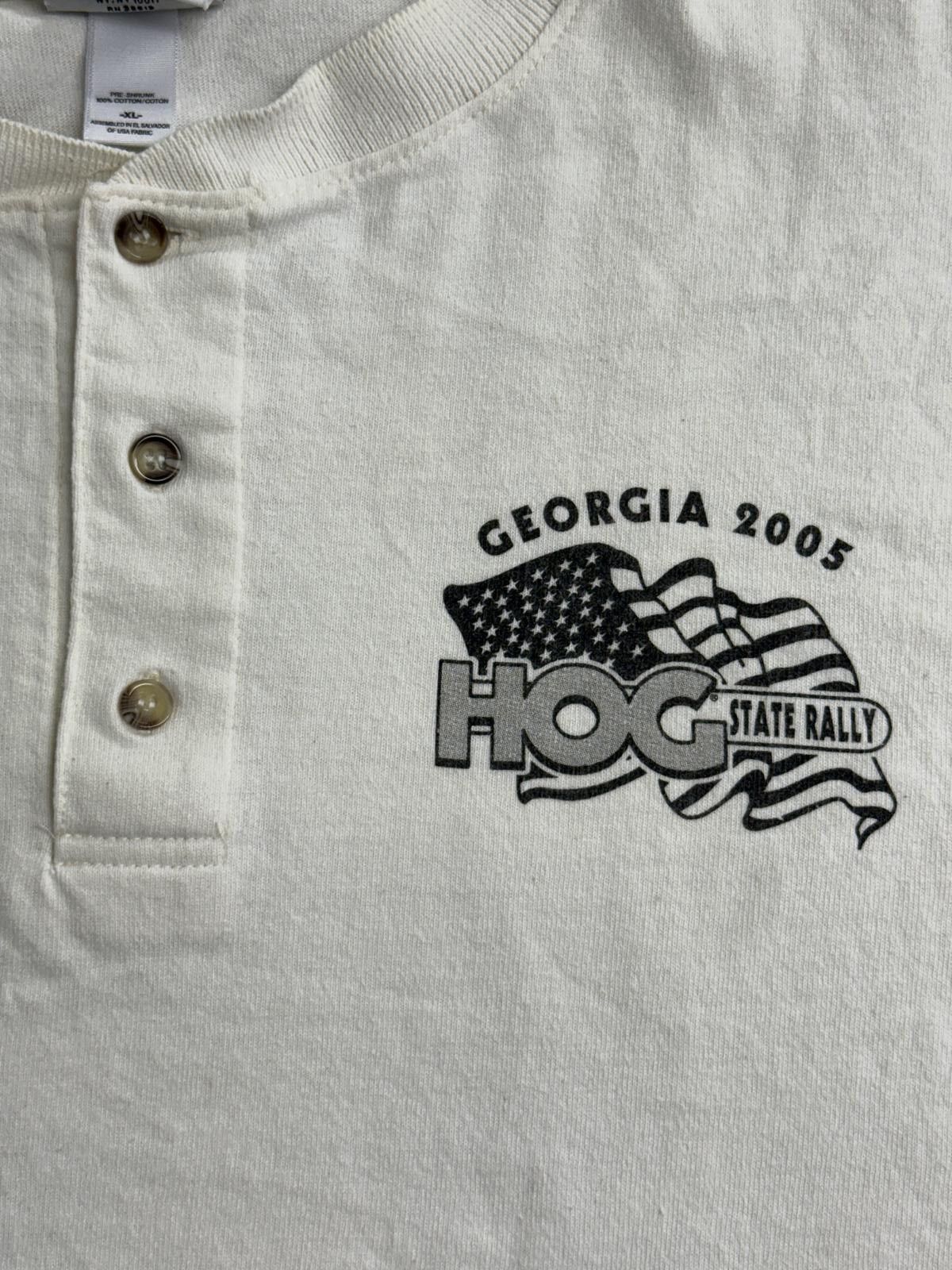Anvil Vintage Georgia State Biker Rally 2005 Hogs on the Hooch XL Size US XL / EU 56 / 4 - 4 Thumbnail