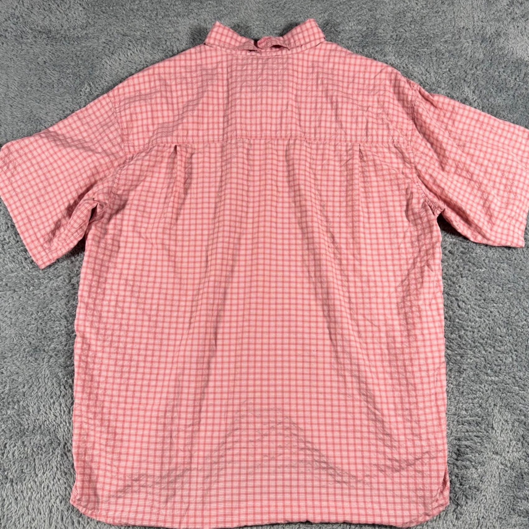 CO Drake Clothing Co Mens Large Pink Gingham Button Shirt Performance Size US L / EU 52-54 / 3 - 5 Thumbnail