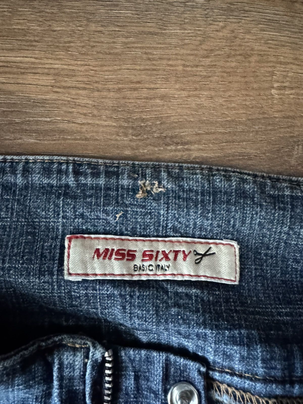 Japanese Brand 🚨Vintage Y2K Miss Sixty Flared Belt Pants Streetwear 90s Size 31" - 11 Thumbnail