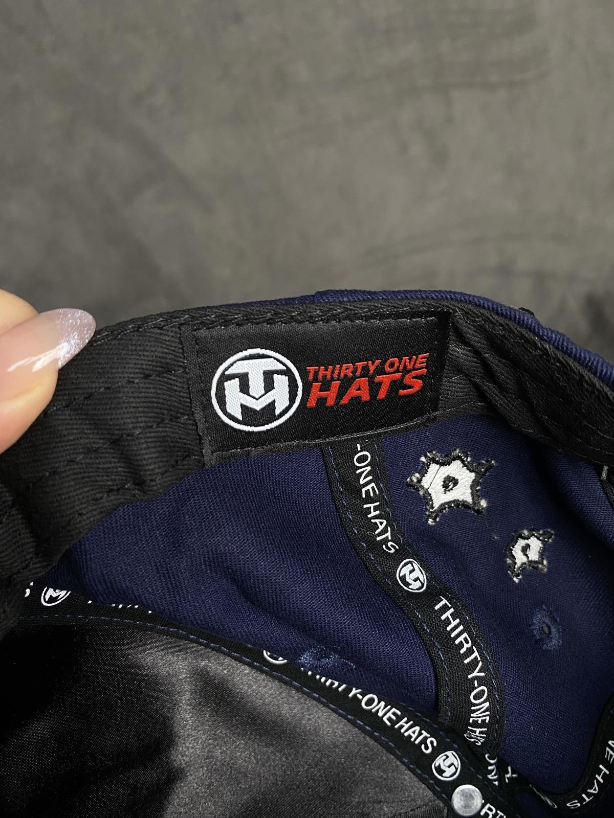 Designer Deadstock NY Bones Navy 31 Snapback Thirty One Hats OS Size ONE SIZE - 7 Thumbnail