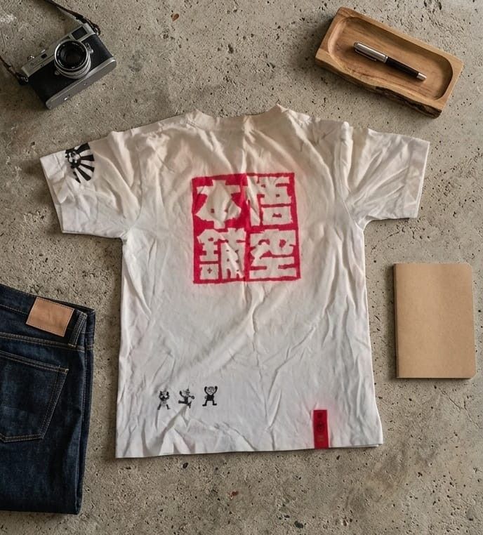 Vintage k6 Rare Vintage GO-COO Powers Rock Monkey Made Sukajan Tee Size US L / EU 52-54 / 3 - 1 Thumbnail