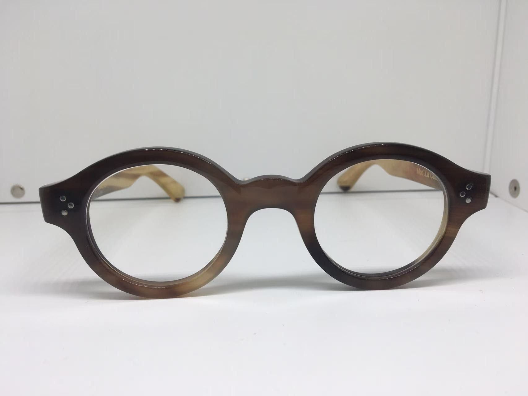 Lesca Lunetier Genuine Horn CORBUSIER Architect Eyeglasses