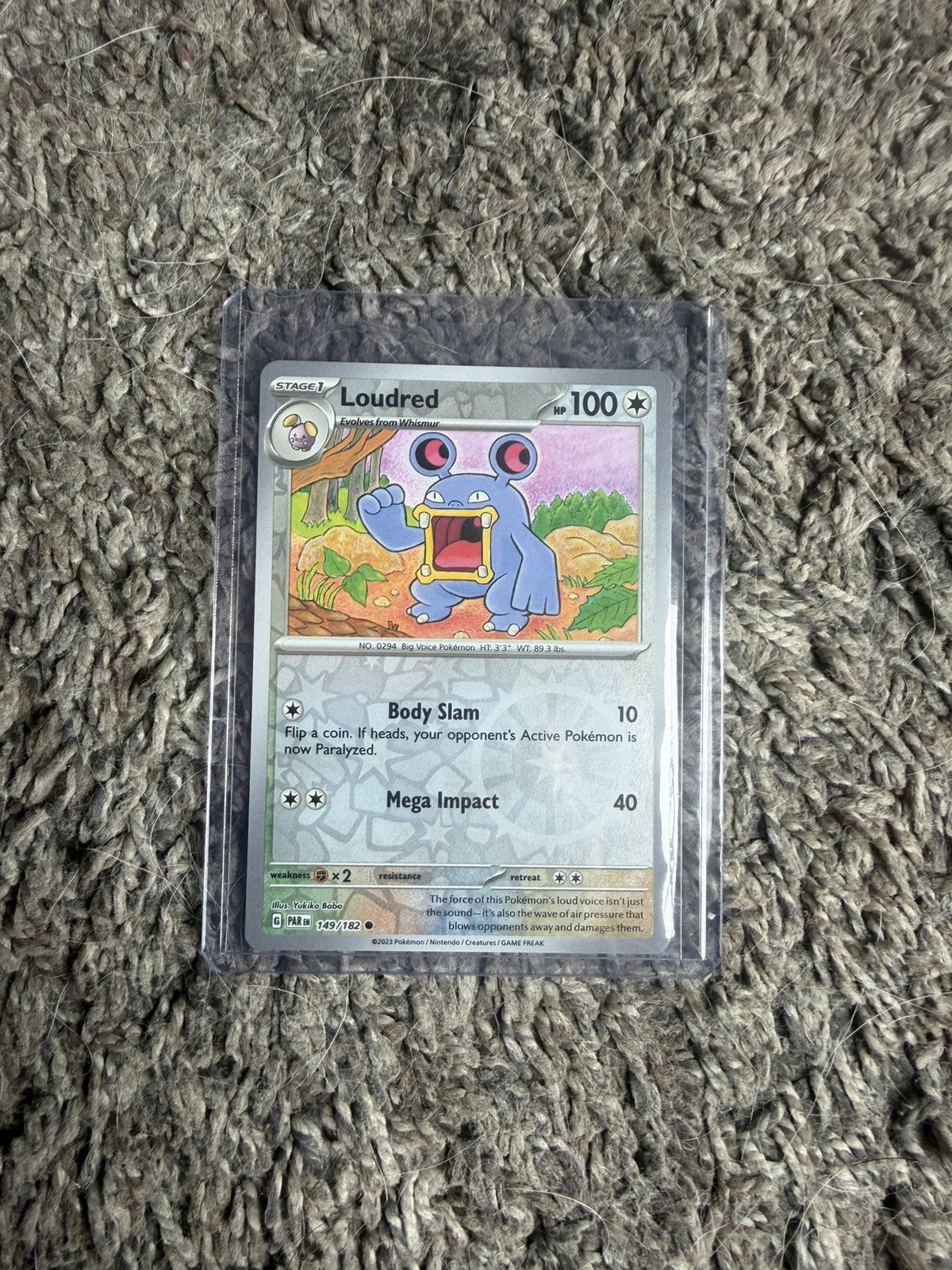 Pokemon 2023 Pokémon Loudred Card Size ONE SIZE - 1 Thumbnail