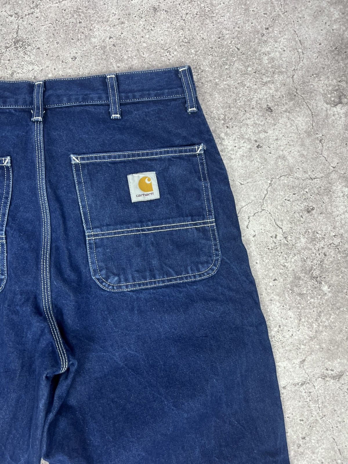 Carhartt Vintage Carhartt Denim Simple Pants 90s Blue Size US 33 - 3 Thumbnail