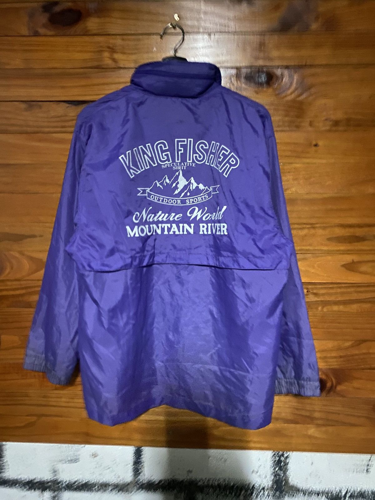 Vintage Vintage 1990s King Fisher Outdoor Purple Nylon Coach Jacket Size US M / EU 48-50 / 2 - 8 Thumbnail