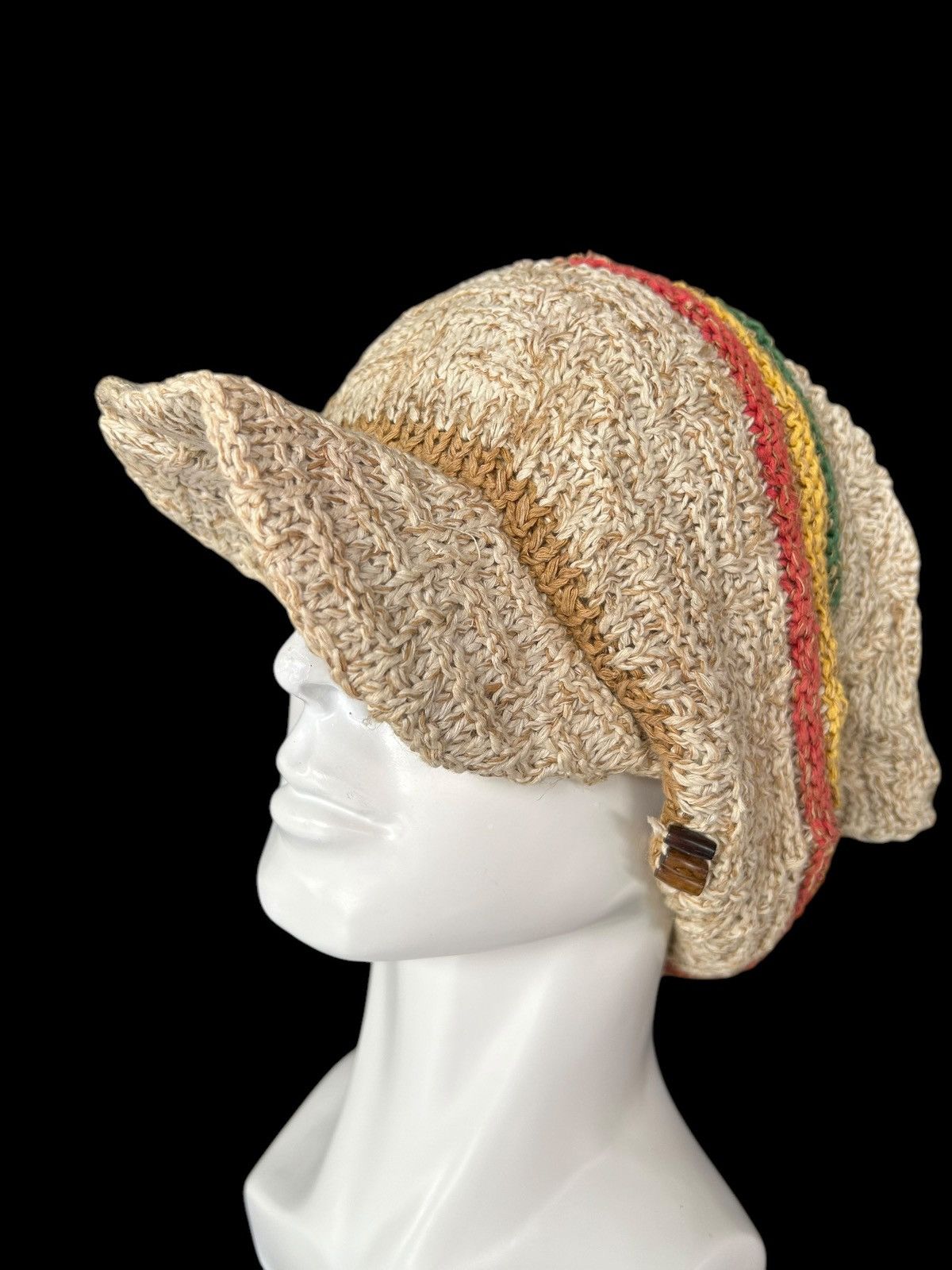 Japanese Brand × Kapital × Vintage Amina Crochet Knitted Rare Big Hats ☠️☠️ Size ONE SIZE - 4 Thumbnail