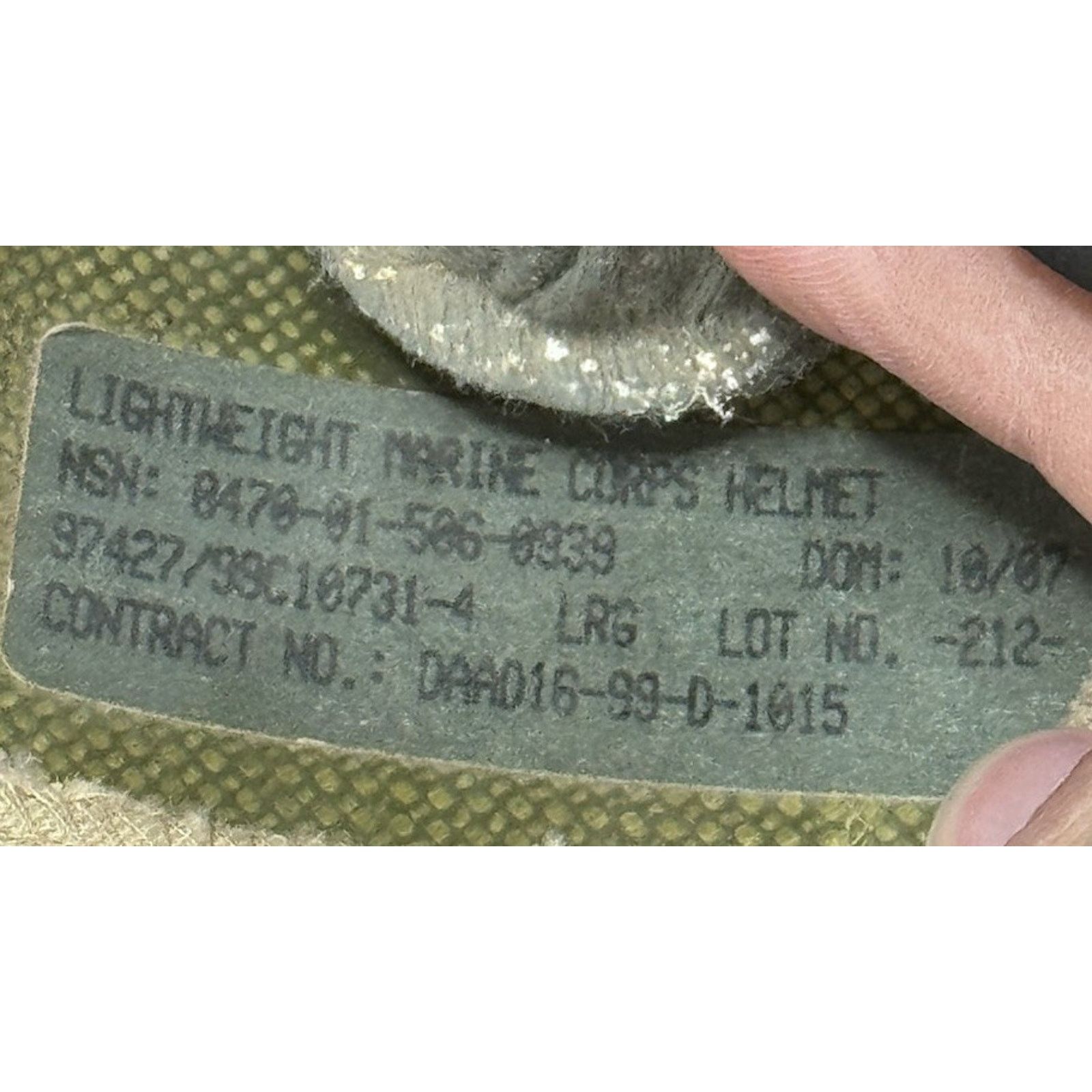 Other MARINE CORPS Helmet SIZE Medium / Large 8470-01-506-0939 Size ONE SIZE - 5 Thumbnail