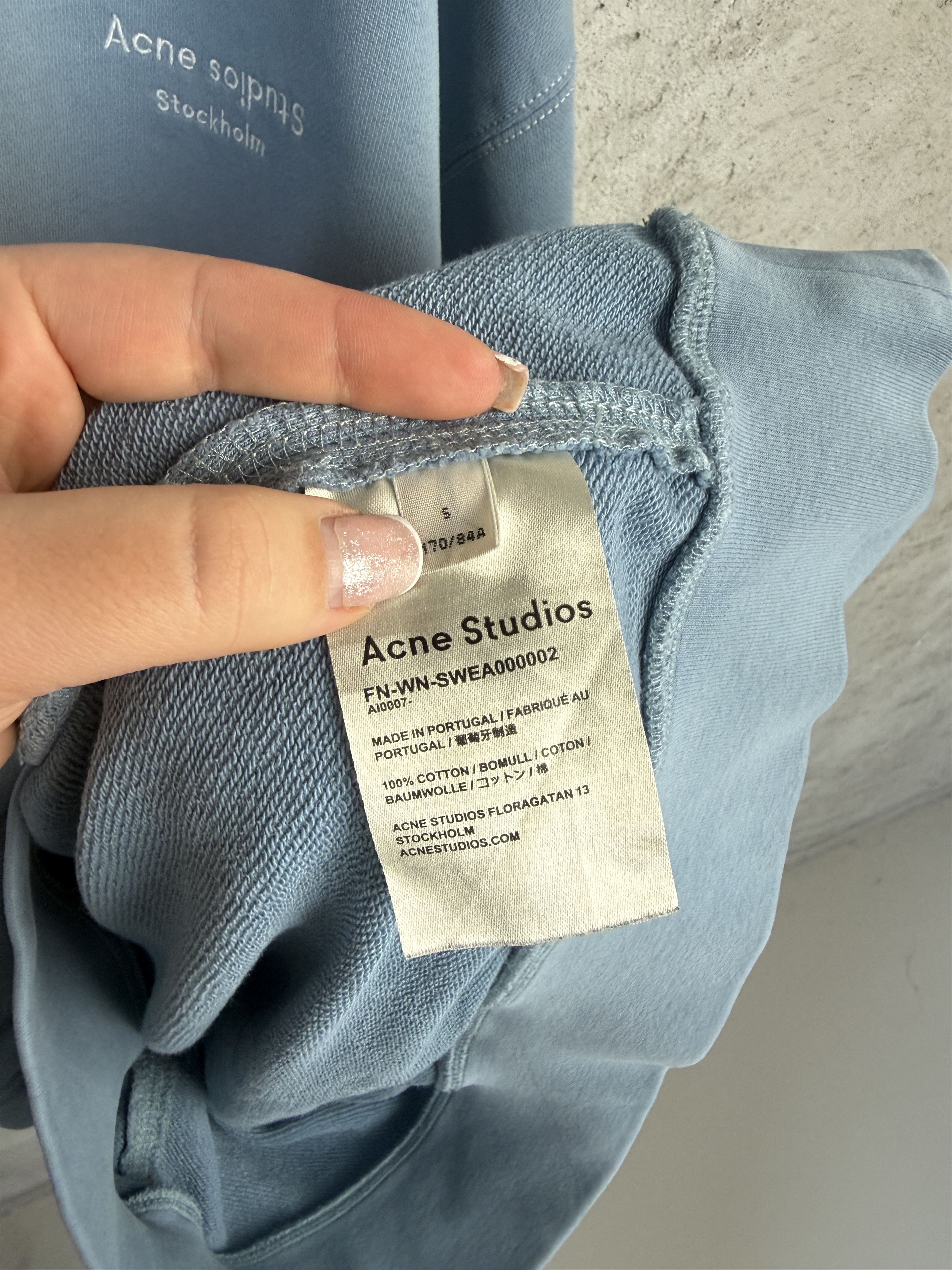 Acne Studios Acne Studios small logo embroidered sweatshirt crewneck Size US S / EU 44-46 / 1 - 4 Thumbnail