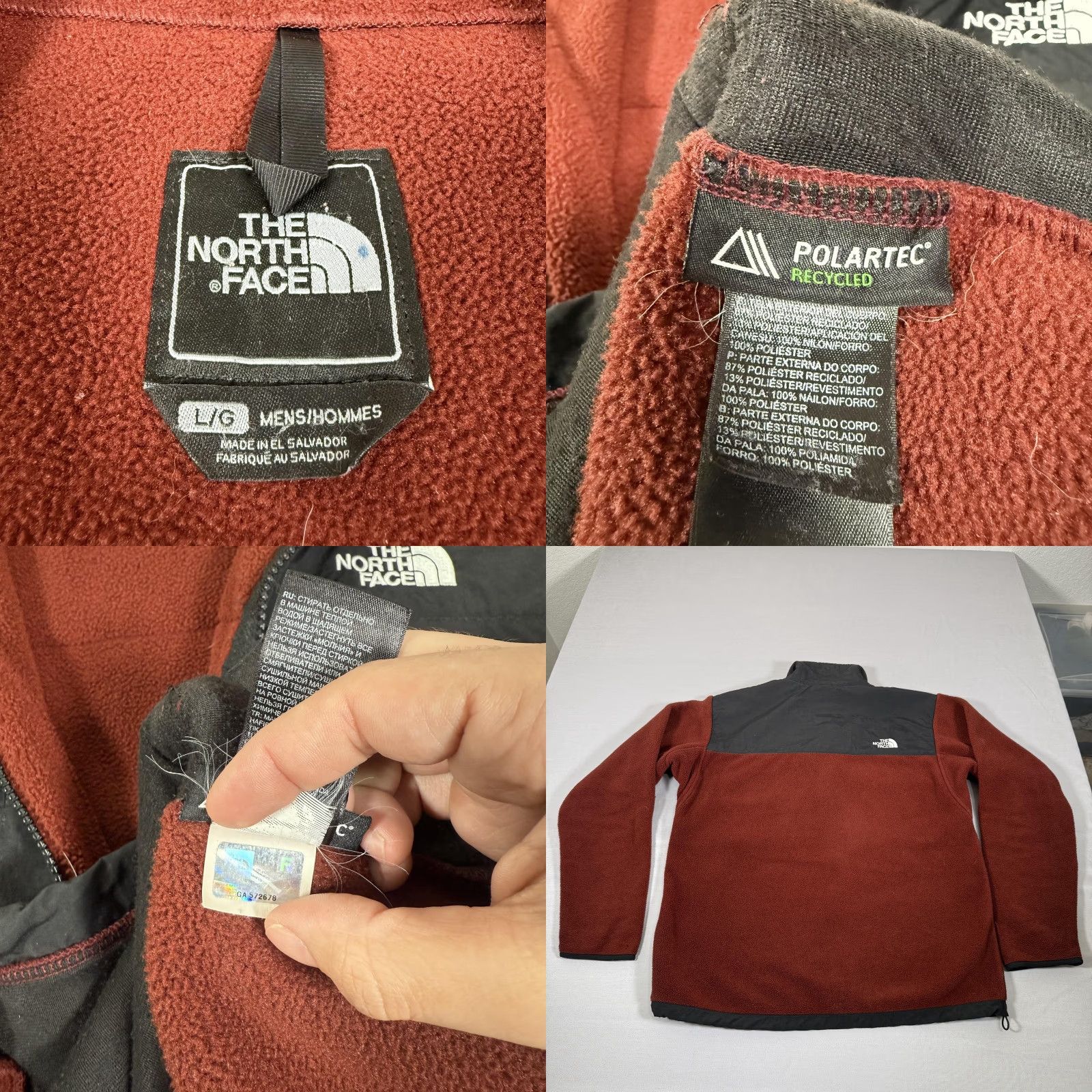 The North Face The North Face Denali Jacket Mens Large Red Black Polartec Fleece Zip Up Hiking Winter Outdoor Regular Size L Size US L / EU 52-54 / 3 - 9 Thumbnail