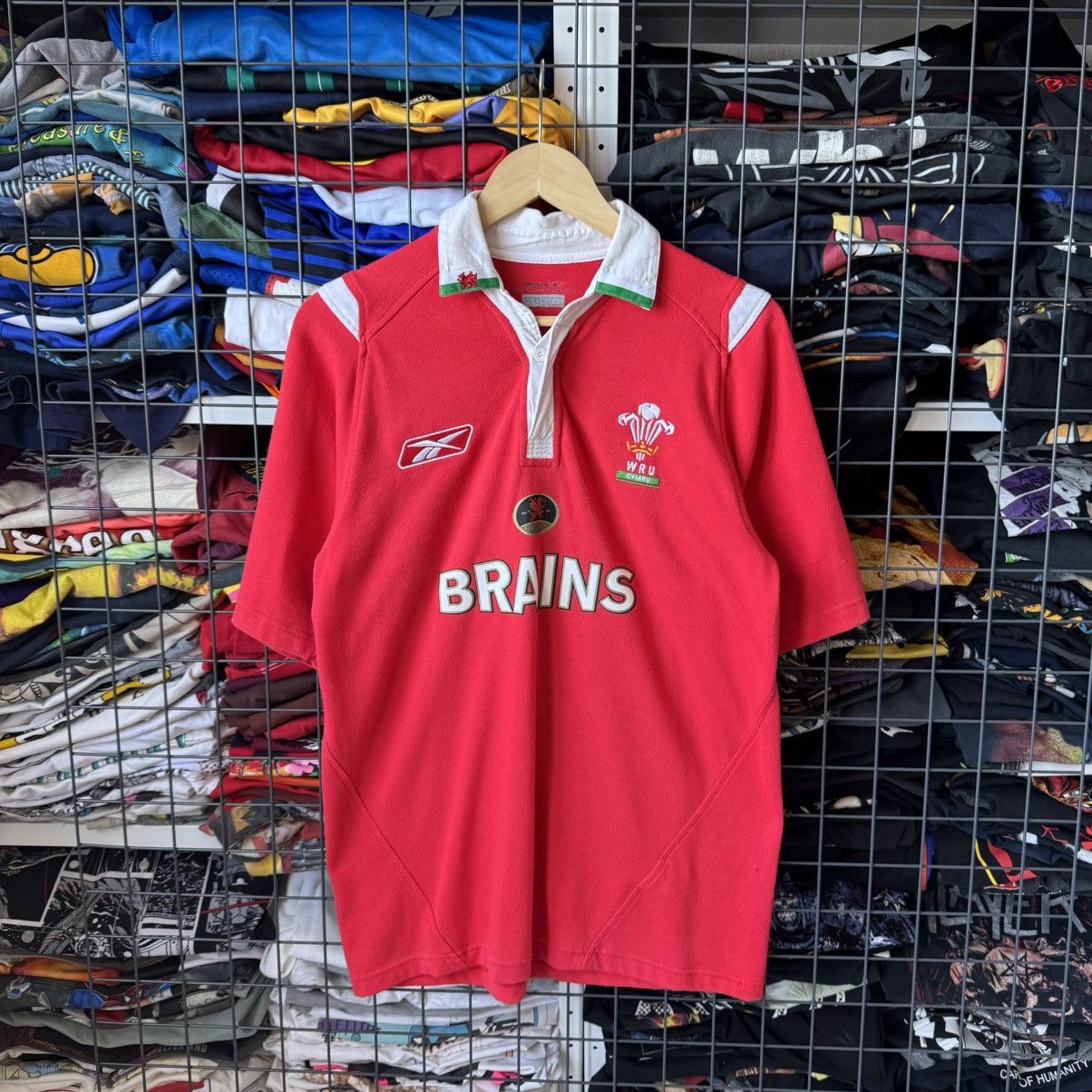 Reebok Vintage 99s Reebok WRU Wales Rugby Jersey Polo Shirt Size US M / EU 48-50 / 2 - 1 Thumbnail