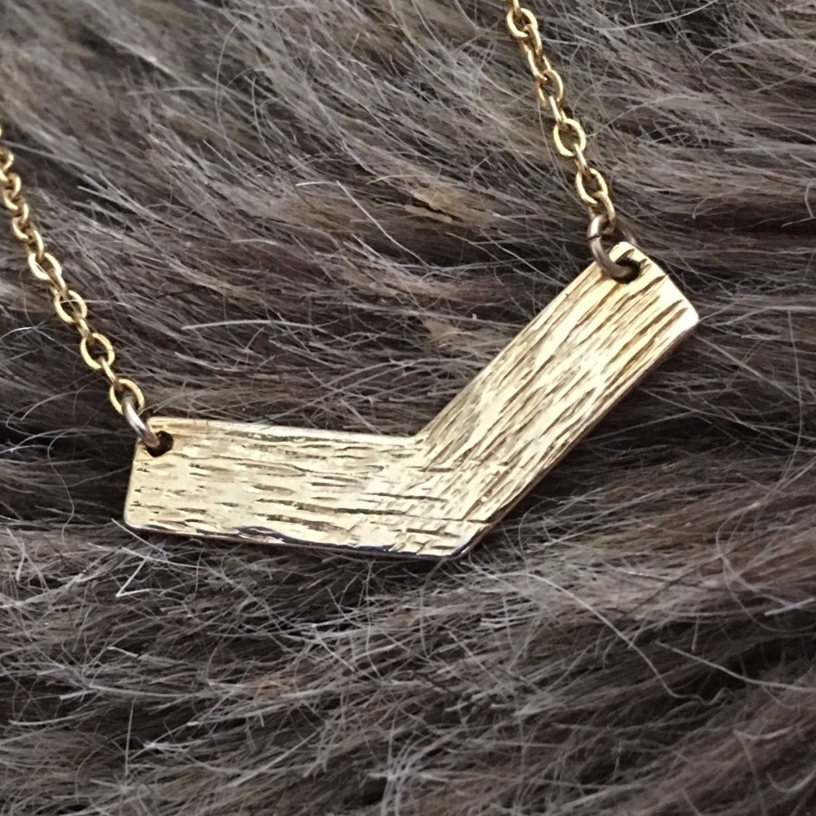 Jewelry Gold tone textured bar sparkle chain necklace Size ONE SIZE - 7 Thumbnail
